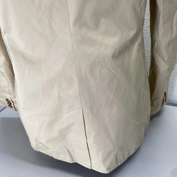 Tory Burch Women’s Polished Poplin Double-Breasted Jacket Size 12 Palestone - Picture 7 of 15